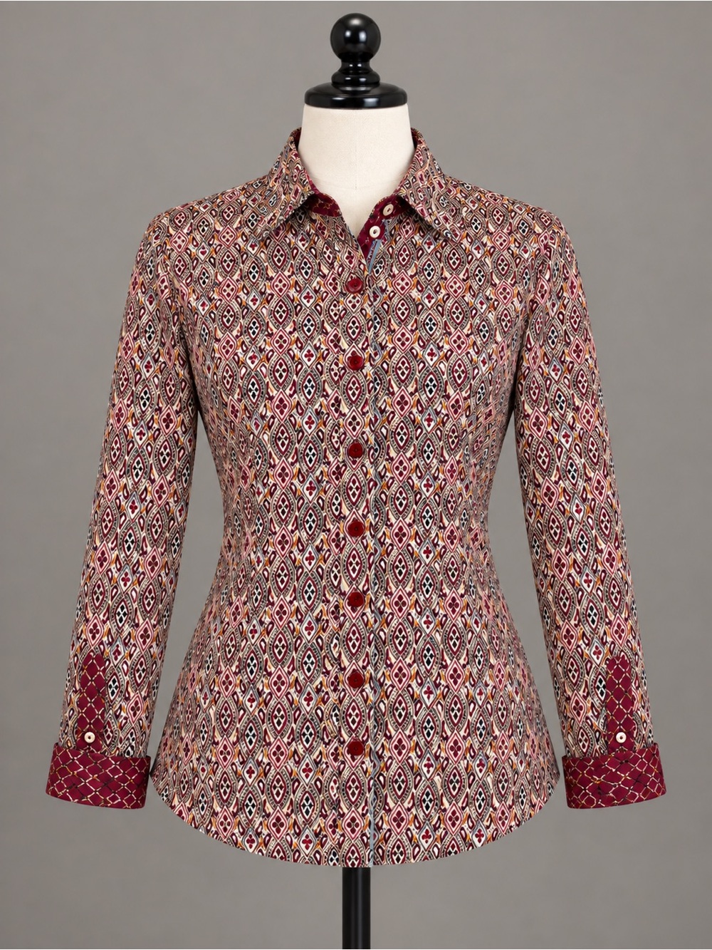 NWT Cinch Western Geometric Print Button Down Shirt Small